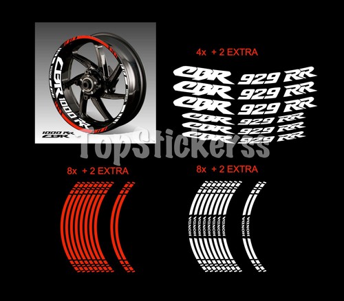 Adesivi honda cbr 929rr moto - cbr,